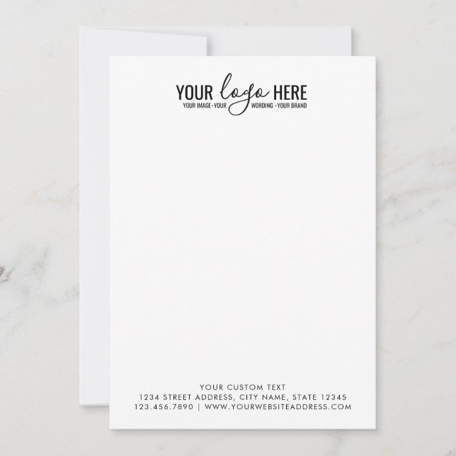 Simple Basic Your Business Company Logo Branding Card (Front)