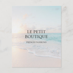 Simple Beach Photo Business Promotional Flyer