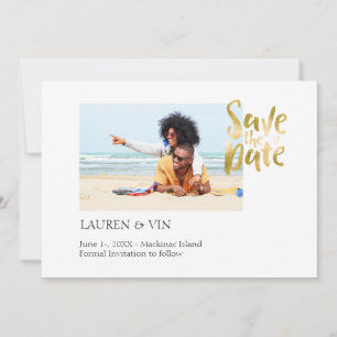 Simple Beach Save the Date