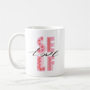 Simple Beautiful Self Care Charming Playful Pink Coffee Mug