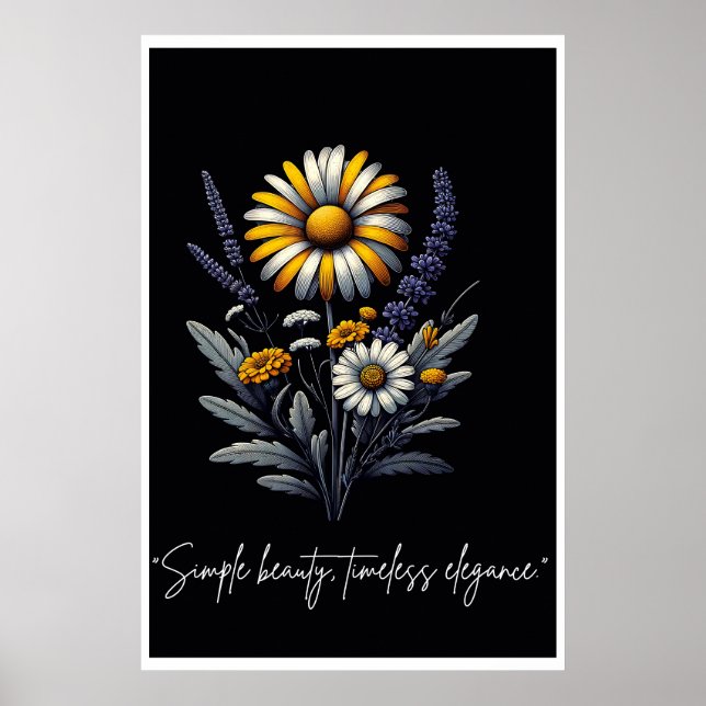 Simple beauty, timeless elegance poster (Front)