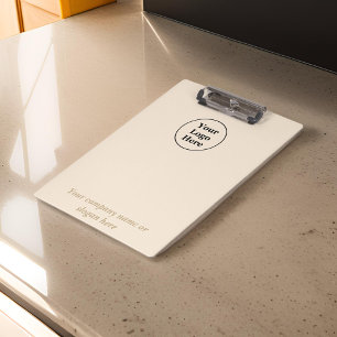 Simple beige minimalist clipboard