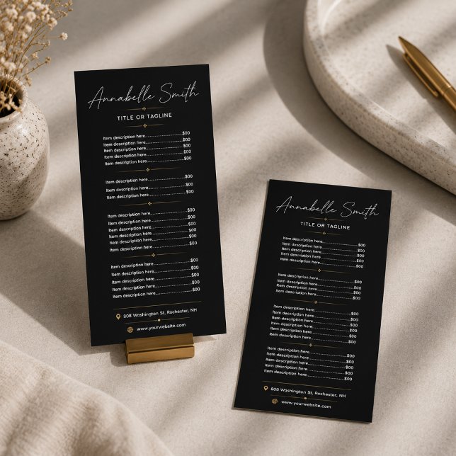 Simple Beige Minimalist Modern Elegant Rack Card (Creator Uploaded)