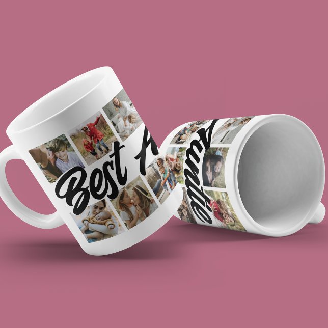 Simple Best Auntie Ever Photo Collage Coffee Mug (Creator Uploaded)
