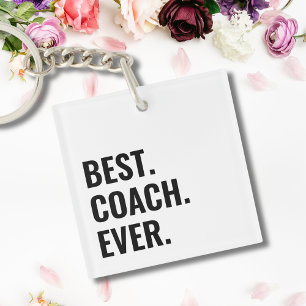Simple Best Coach Ever Key Ring