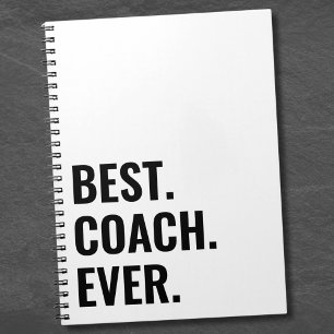 Simple Best Coach Ever Notebook