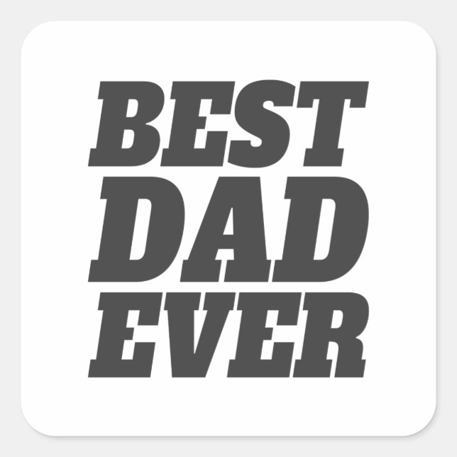 Simple Best Dad Ever Father's Day | Sticker (Front)