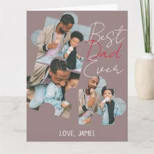 Simple Best Dad Ever Simple Photo Fathers Day Card