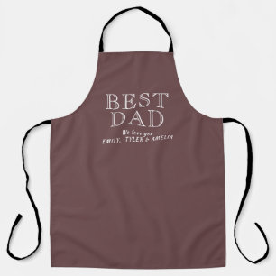 Simple Best Dad Typography Father`s Day Apron