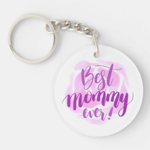 Simple Best Mum Ever Mother's Day Keychain