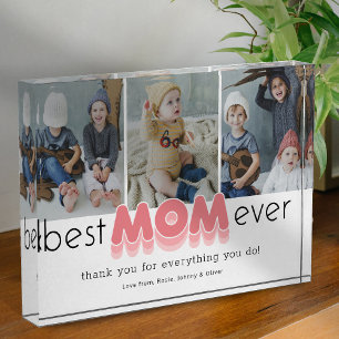 Simple Best Mum Ever Photo Block