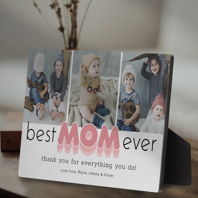 Simple Best Mum Ever Photo Plaque (Creator Uploaded)