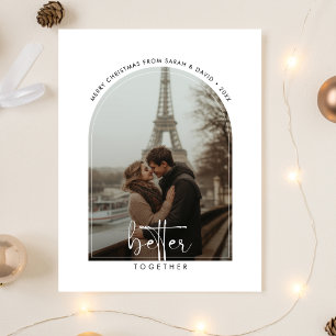 Simple Better Together Christmas Cute Photo Holiday Card