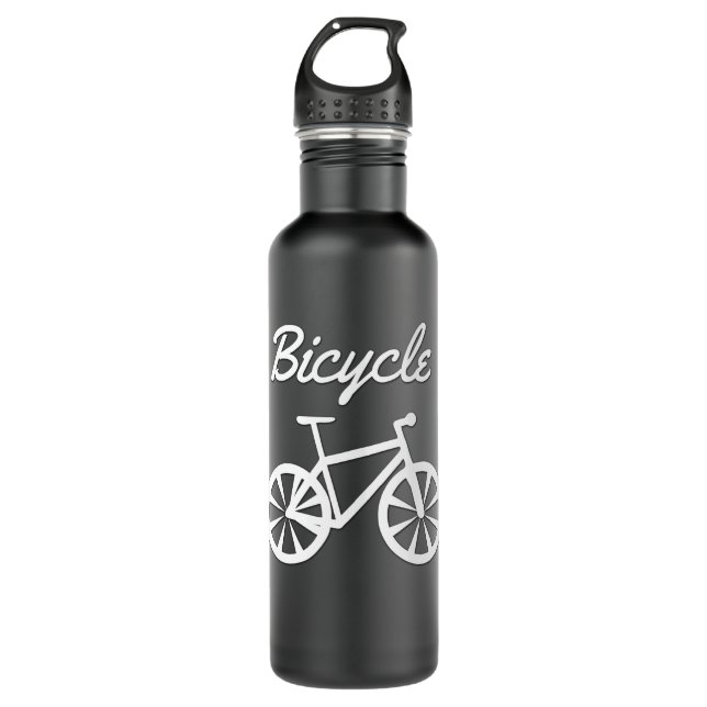 Simple Bicycle Design 710 Ml Water Bottle (Front)