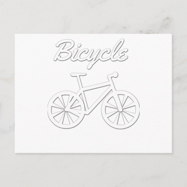 Simple Bicycle Design Postcard (Front)