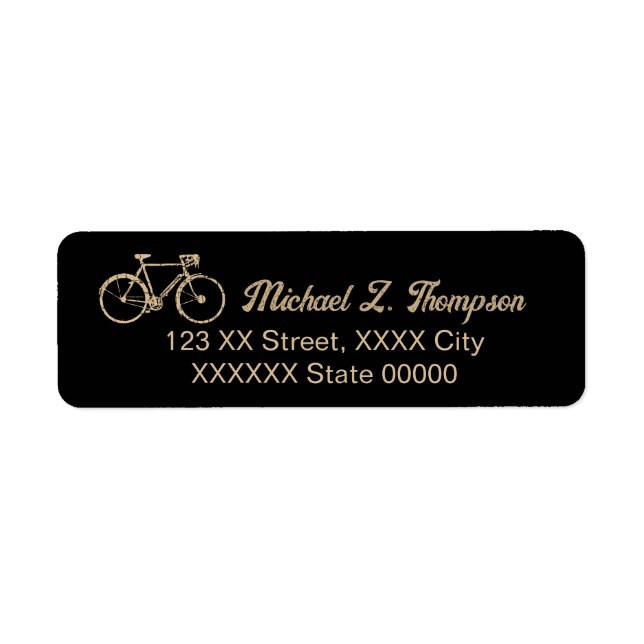 Simple Biking Cycling Cyclist black (Front)