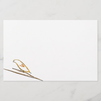 Simple Bird Stationery