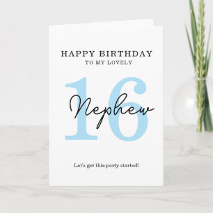 simple birthday 16th Card. Card