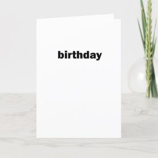 simple birthday card