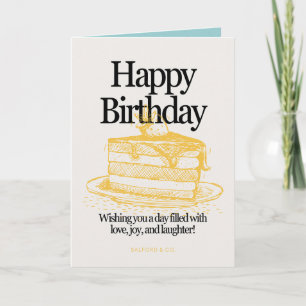 Simple Birthday Card Gift for Him or Her