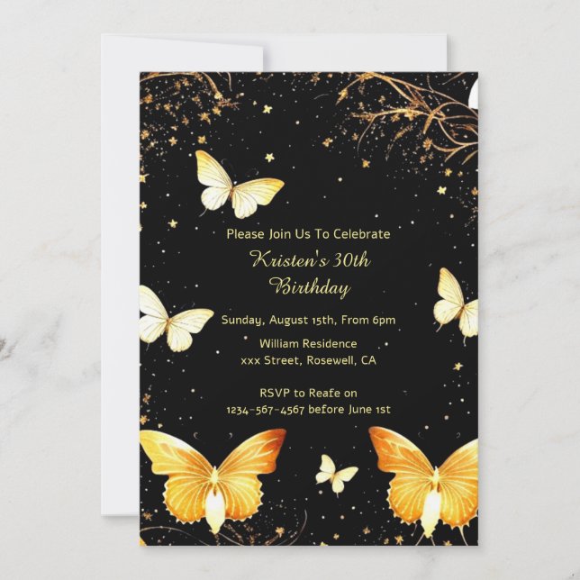 Simple Birthday Invitation (Front)