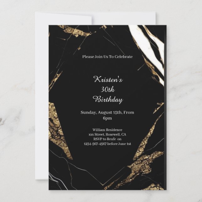 Simple Birthday Invitation (Front)