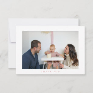 Simple Birthday Thank You Photo Card