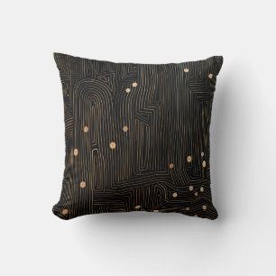 Simple Black and Beige Japandi Cushion