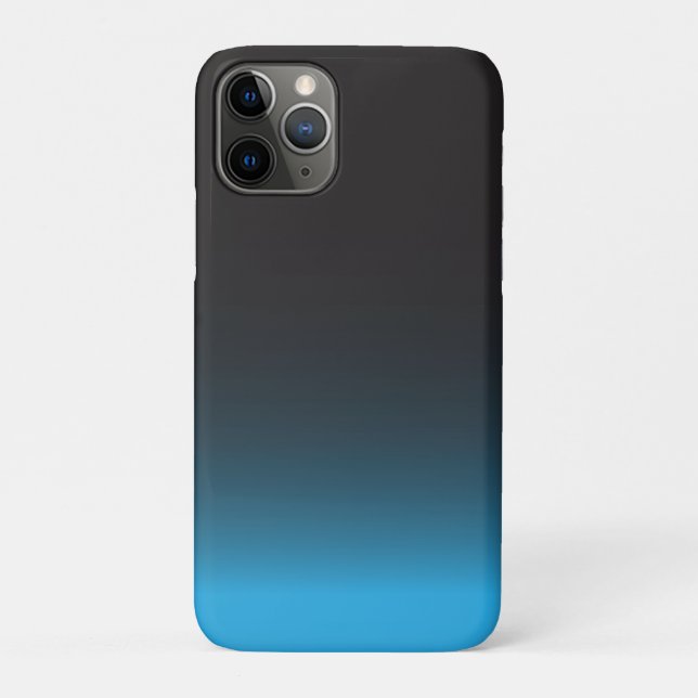 Simple Black and Blue iPhone 7 Case, Tough Case-Mate iPhone Case (Back)