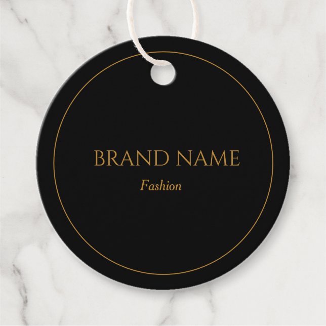 Simple Black and Gold Price Tags (Front)