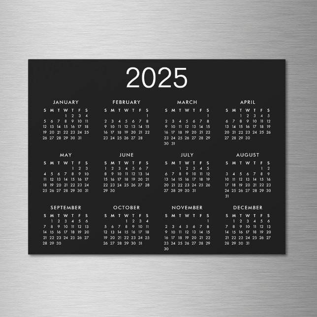 Simple Black And White 2025 Calendar (Creator Uploaded)