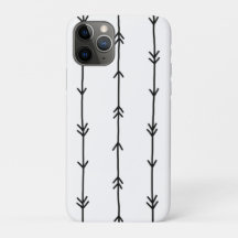 Simple Black and White Boho Arrow Doodles