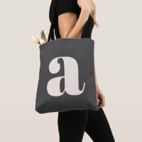 Simple Black and White Bold Retro Monogram Initial