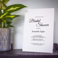 Simple Black and White Bridal Shower