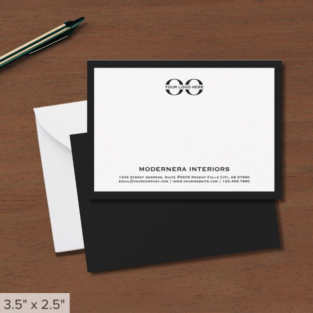 Simple Black and White Company Branded Card (Creator Uploaded)