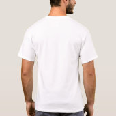 Simple Black and White Cool Retirement Mens T-Shirt (Back)