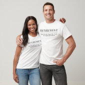 Simple Black and White Cool Retirement Mens T-Shirt (Unisex)