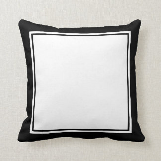 Simple Black and White Cushion