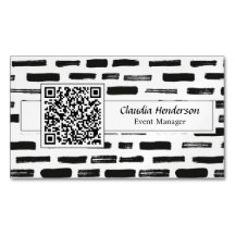 Simple Black And White Custom QR Code