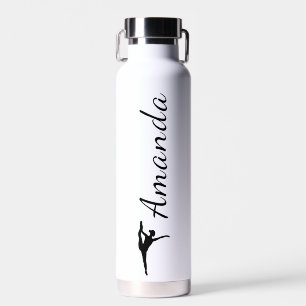 Simple Black-and-White Dance Water Bottle (22 oz.)