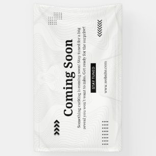 Simple Black and White Elegant Coming Soon Event Banner