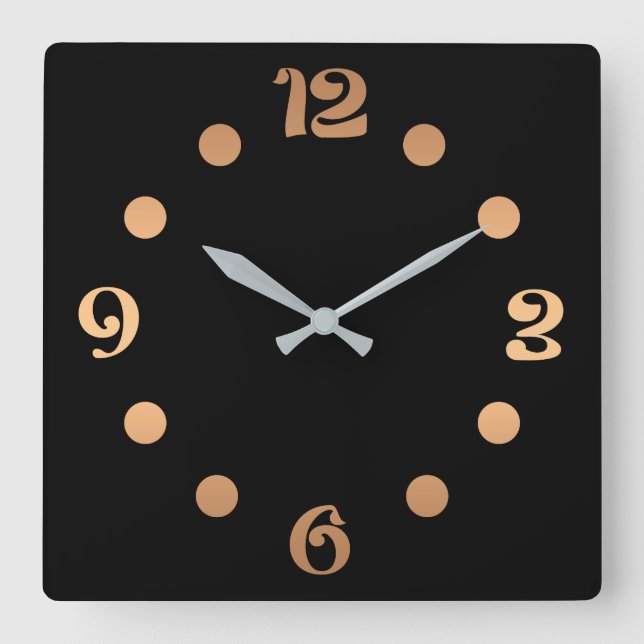 Simple, Black and white , Fashionable Wall Clock (Front)