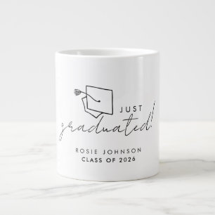 Simple Black and White Graduation Mug Gift