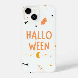 Simple Black And White HalloWeen Gift iPhone 14 Case