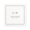 Simple Black and White Monogram Elegant Wedding