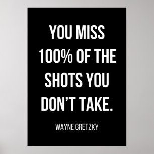 simple black and white motivational poster