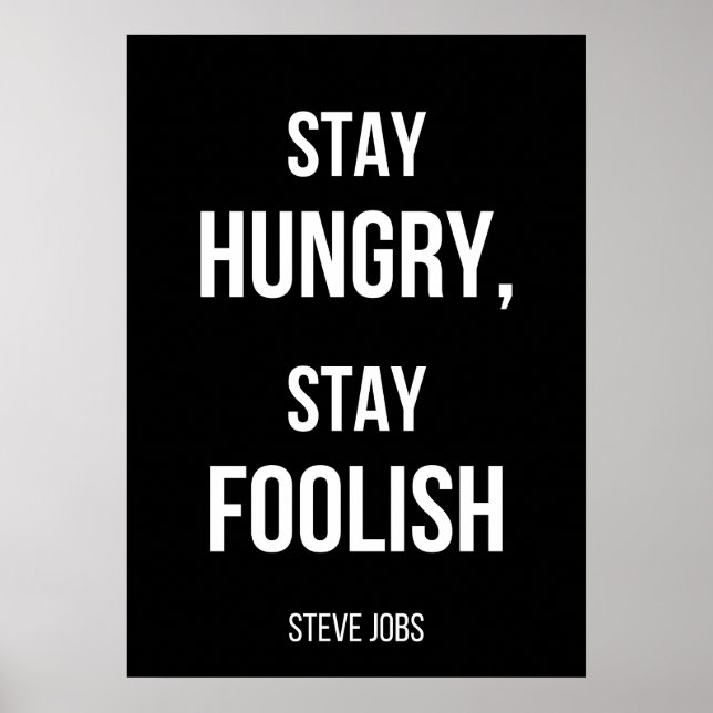 simple black and white motivational poster  (Front)