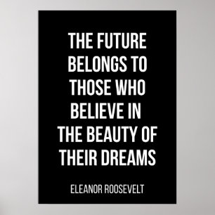 simple black and white motivational poster