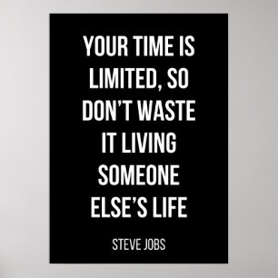 simple black and white motivational poster