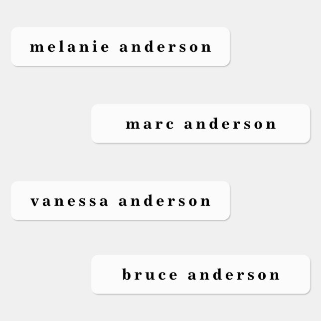 Simple Black and White Name (Group)